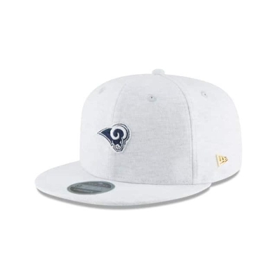 Grey Los Angeles Rams Hat - New Era NFL Micro Stitch 9FIFTY Snapback Caps USA9415826